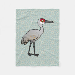 Birdorable Sandhill Crane Fleece Blanket, 30