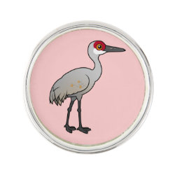 Birdorable Sandhill Crane Lapel Pin