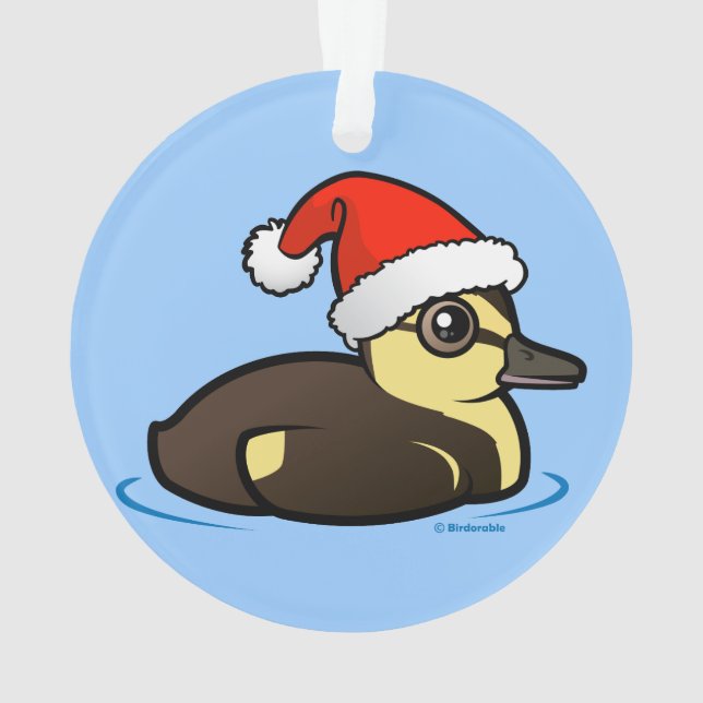 Birdorable Santa Duckling Ornament (Back)