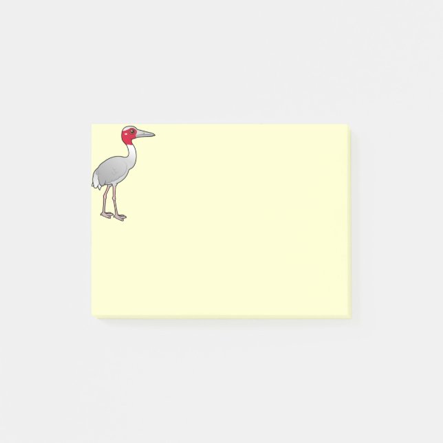 Birdorable Sarus Crane Post-it Notes (Front)