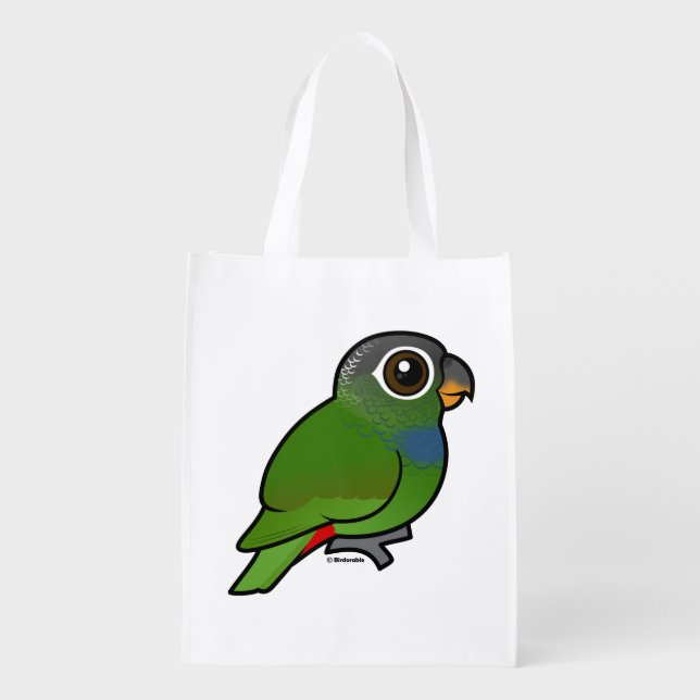Birdorable Scaly-headed Parrot Grocery Bag (Back)
