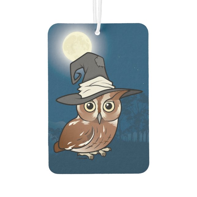 Birdorable Screech Owl Witch Air Freshener (Back)