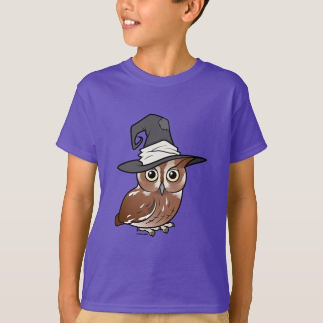 Birdorable Screech Owl Witch T-Shirt (Front)
