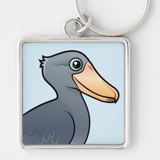 Birdorable Shoebill Keychain (Front)