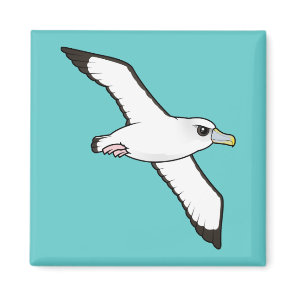 Birdorable Shy Albatross in flight Magnet