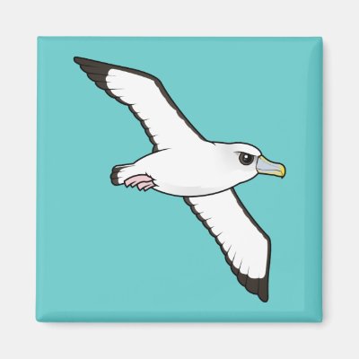 Birdorable Shy Albatross in flight Magnet