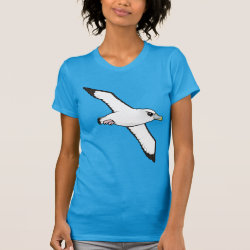 Shy Albatross in flight Women's American Apparel Fine Jersey Short Sleeve T-Shirt