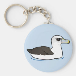Birdorable Shy Albatross Basic Button Keychain