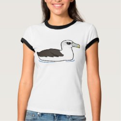 Birdorable Shy Albatross Ladies Ringer T-Shirt