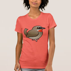 Siberian Rubythroat Women's American Apparel Fine Jersey Short Sleeve T-Shirt