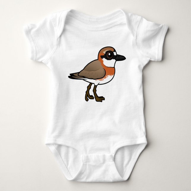 Birdorable Siberian Sand-Plover Baby Bodysuit (Front)