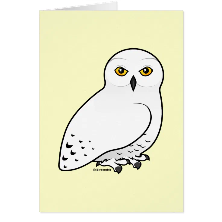 simple snowy owl drawing