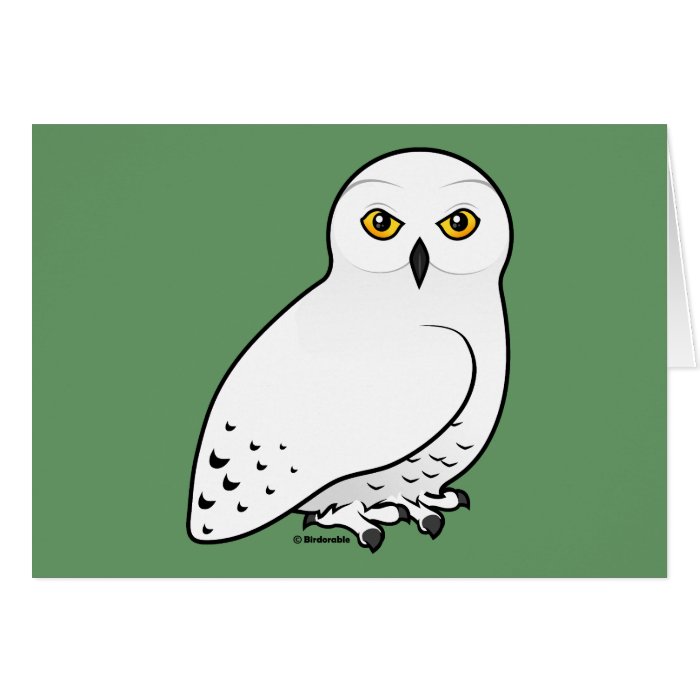 Birdorable Snowy Owl Cards