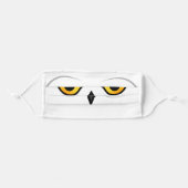 Birdorable Snowy Owl Face Adult Cloth Face Mask (Front, Folded)