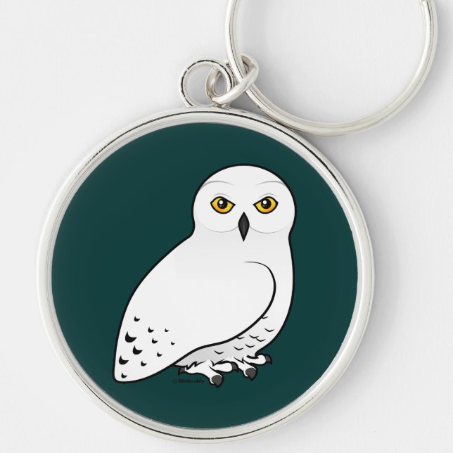 Birdorable Snowy Owl Keychain (Front)