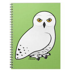 Birdorable Snowy Owl Photo Notebook (6.5