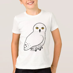Birdorable Snowy Owl Kids' American Apparel Fine Jersey T-Shirt