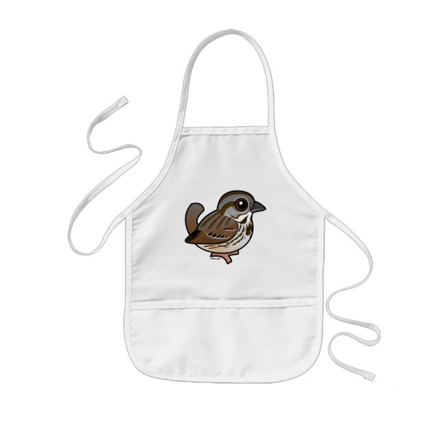 Birdorable Song Sparrow Kids' Apron (Front)