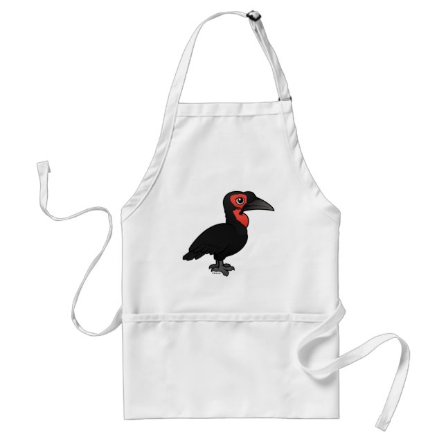 Birdorable Southern Ground Hornbill Adult Apron (Front)