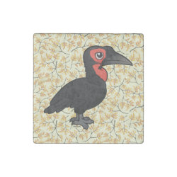 Southern Ground Hornbill Marble Magnet