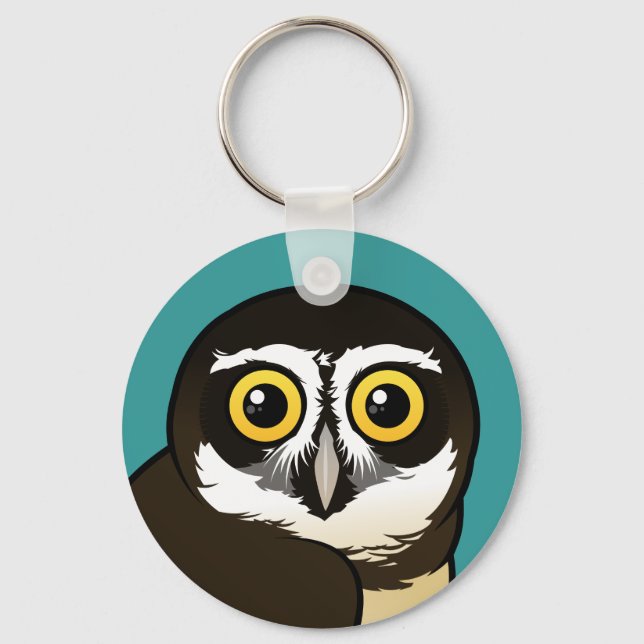 Birdorable Spectacled Owl Keychain (Front)