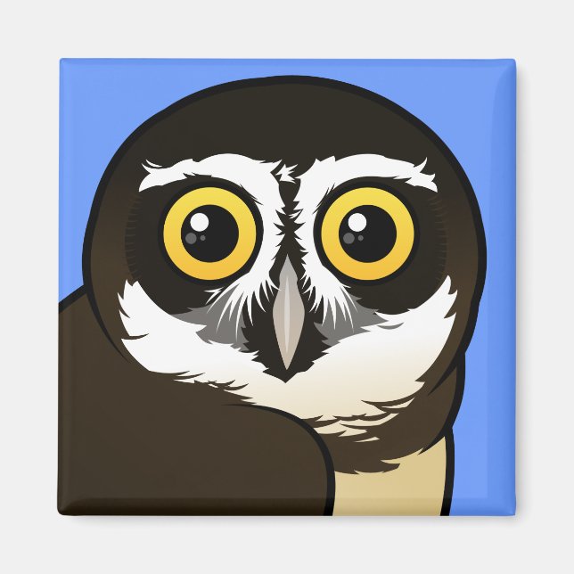 Birdorable Spectacled Owl Magnet (Front)