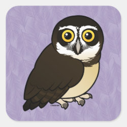 Spectacled Owl Square Sticker