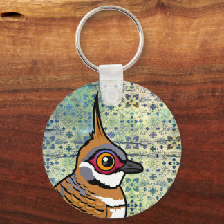 Birdorable Spinifex Pigeon Cartoon Bird Keychain