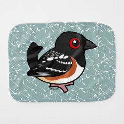 Spotted Towhee Burp Cloth