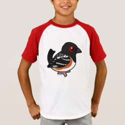 Spotted Towhee Kids' Short Sleeve Raglan T-Shirt