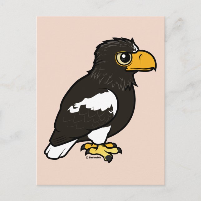 Birdorable Steller's Sea Eagle Postcard (Front)