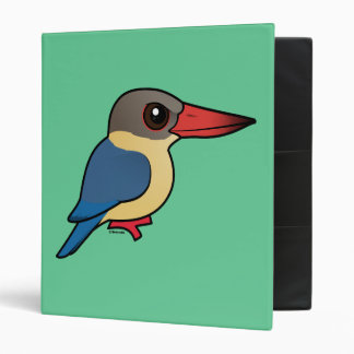 Birdorable Stork-billed Kingfisher 3 Ring Binder