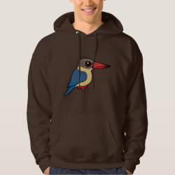 Stork-billed Kingfisher Men's Basic Hooded Sweatshirt