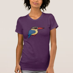 Stork-billed Kingfisher Women's American Apparel Fine Jersey Short Sleeve T-Shirt