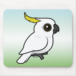 Sulphur-crested Cockatoo crest down Mousepad