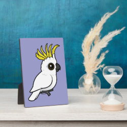 Sulphur-crested Cockatoo crest raised Photo Plaque 5