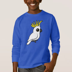Sulphur-crested Cockatoo crest raised Kids' Basic Long Sleeve T-Shirt