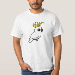Sulphur-crested Cockatoo crest raised Men's Crew Value T-Shirt