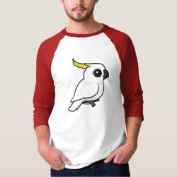 Sulphur-crested Cockatoo crest down Men's Basic 3/4 Sleeve Raglan T-Shirt