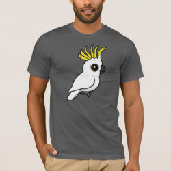 Sulphur-crested Cockatoo crest raised Men's Basic American Apparel T-Shirt