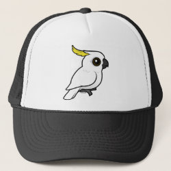Sulphur-crested Cockatoo crest down Trucker Hat