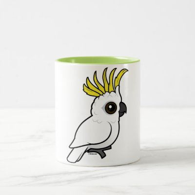 Birdorable Sulphur-crested Cockatoo Two-Tone Coffee Mug