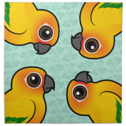 Birdorable Sun Parakeet Cloth Napkins (set of 4) dinner 20
