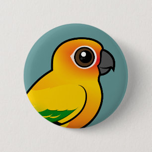 Birdorable Sun Parakeet Pinback Button