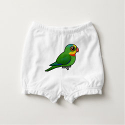 Superb Parrot Baby's Ruffled Diaper Cover