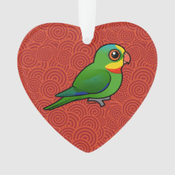 Superb Parrot Heart Ornament