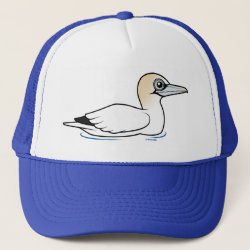 Swimming Northern Gannet Trucker Hat