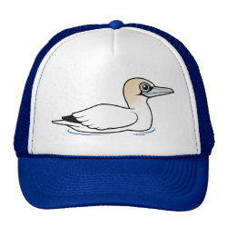 Swimming Northern Gannet Trucker Hat