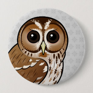Birdorable Tawny Owl Pinback Button