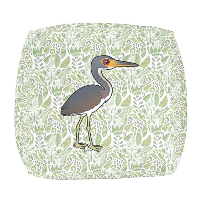 Birdorable Tricolored Heron Pouf (Top)